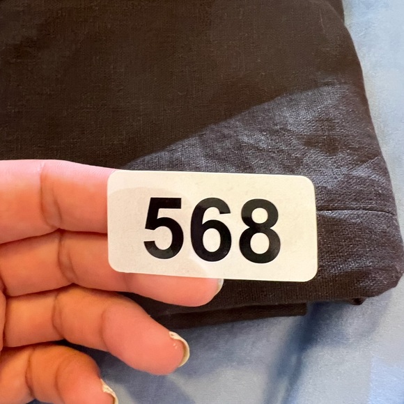 ❤️💋FUN SEXY FLIRTY SKIRT💋❤️SIZE COLOR 12 KASPER L LARGE BLACK LINEN RAYON 568 - Picture 7 of 8